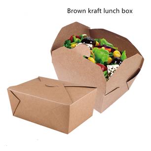 Take Away Kraft Paper Lunch Box