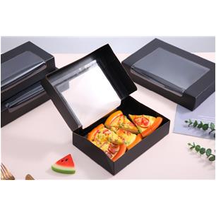 Paper box for sushi with window